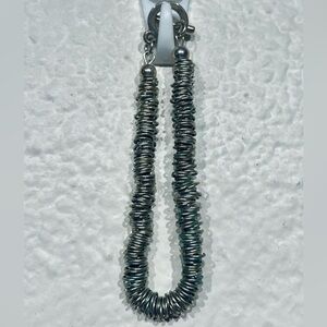 Vintage Silver-tone Beaded Bracelet